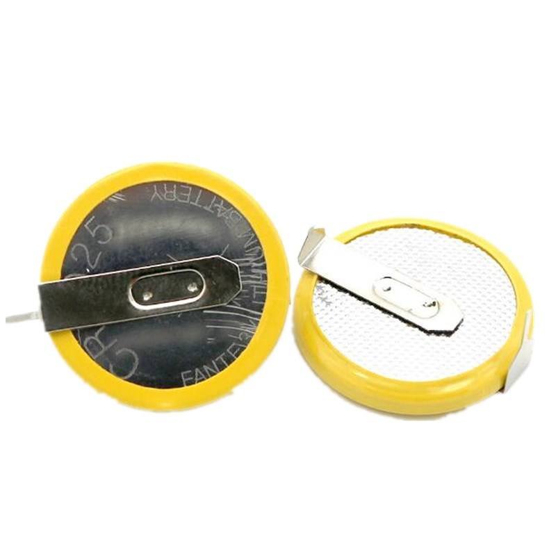 JBWCELL CR2032 3V Button Cell with Pins/Tabs CR2032-1HF4 for PCB Mount