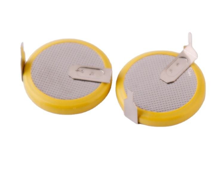 JBWCELL CR2032/1HS 3V Lithium Button Cell with Pins/Tabs for Home Appliances & Consumer Electronics PCB Mount