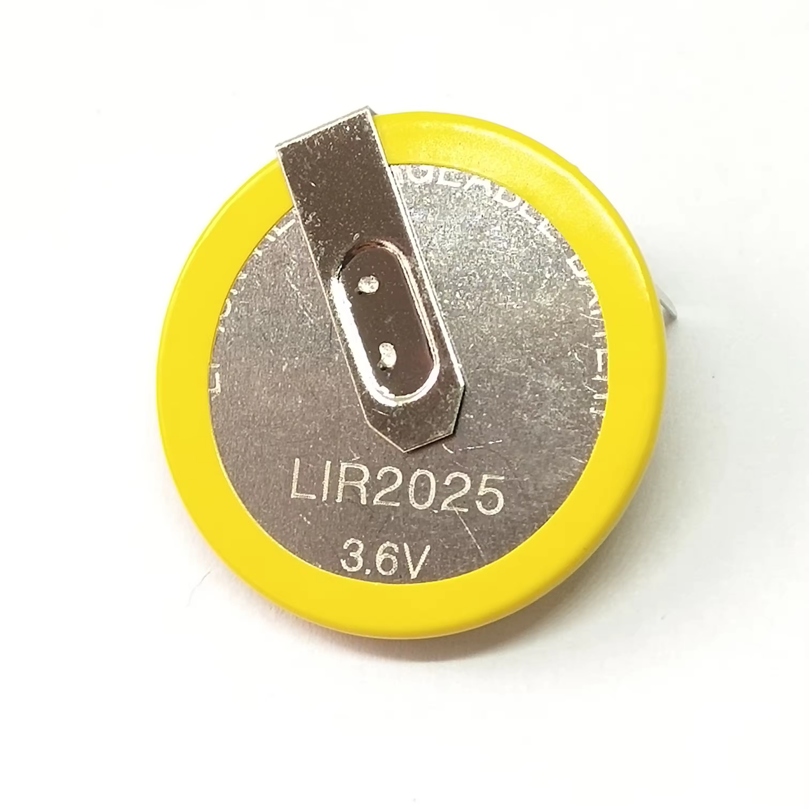 LIR2025 3.6V Rechargeable Button Battery Car Remote Control Key Battery 90 Degree Feet Can Replace ML2020 VL2020