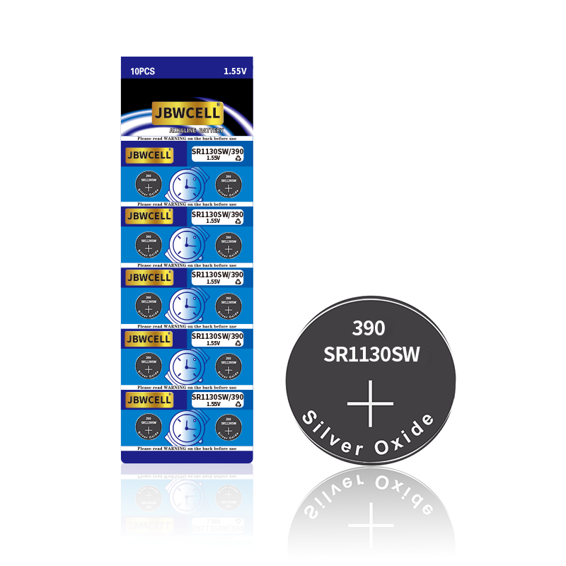 1.55V SR1130SW 390 Silver Oxide Button Cell Battery for Watches