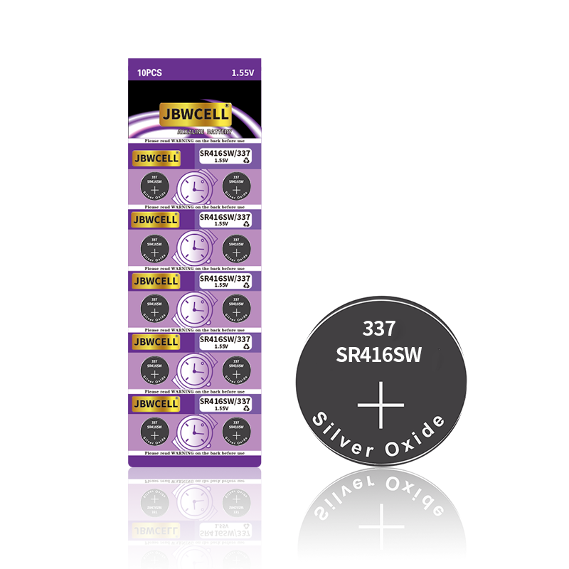 SR416SW 4.8MM Silver Oxide 1.55V 337 Lithium Battery Non-Rechargeable Primary Battery for Toys Home Consumer Electronics