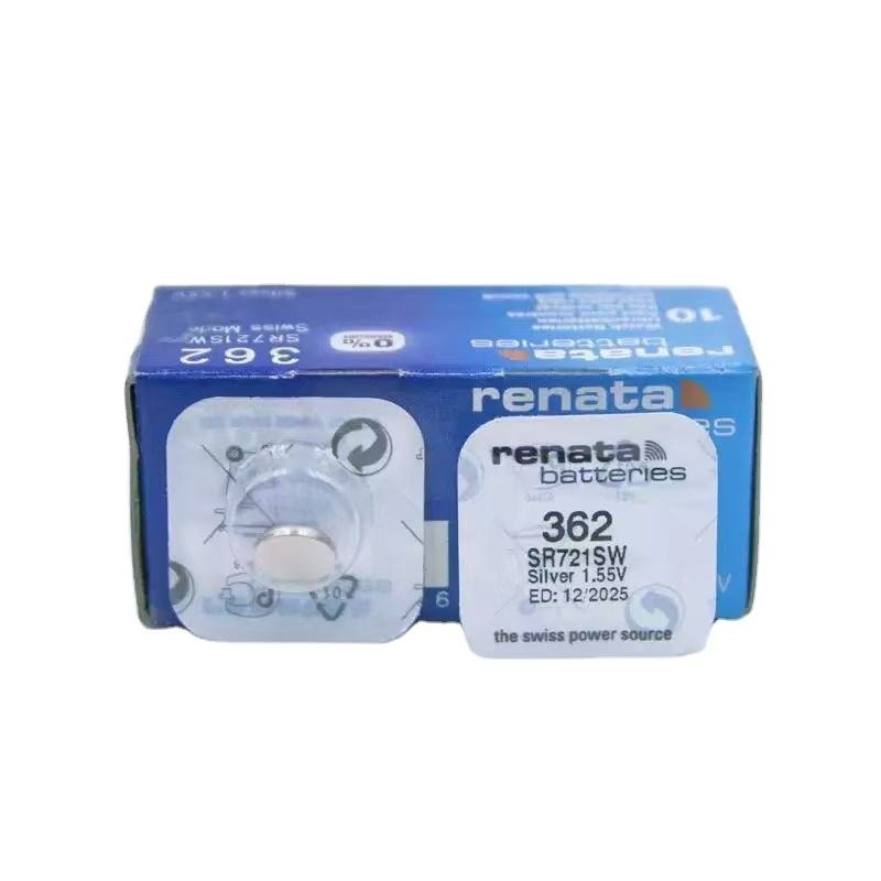 Renata Barnd1.55V 362 SR721SW Silver Oxide Lithium Button Cell Battery for Watches for Home Appliances Toys Consumer Electronics