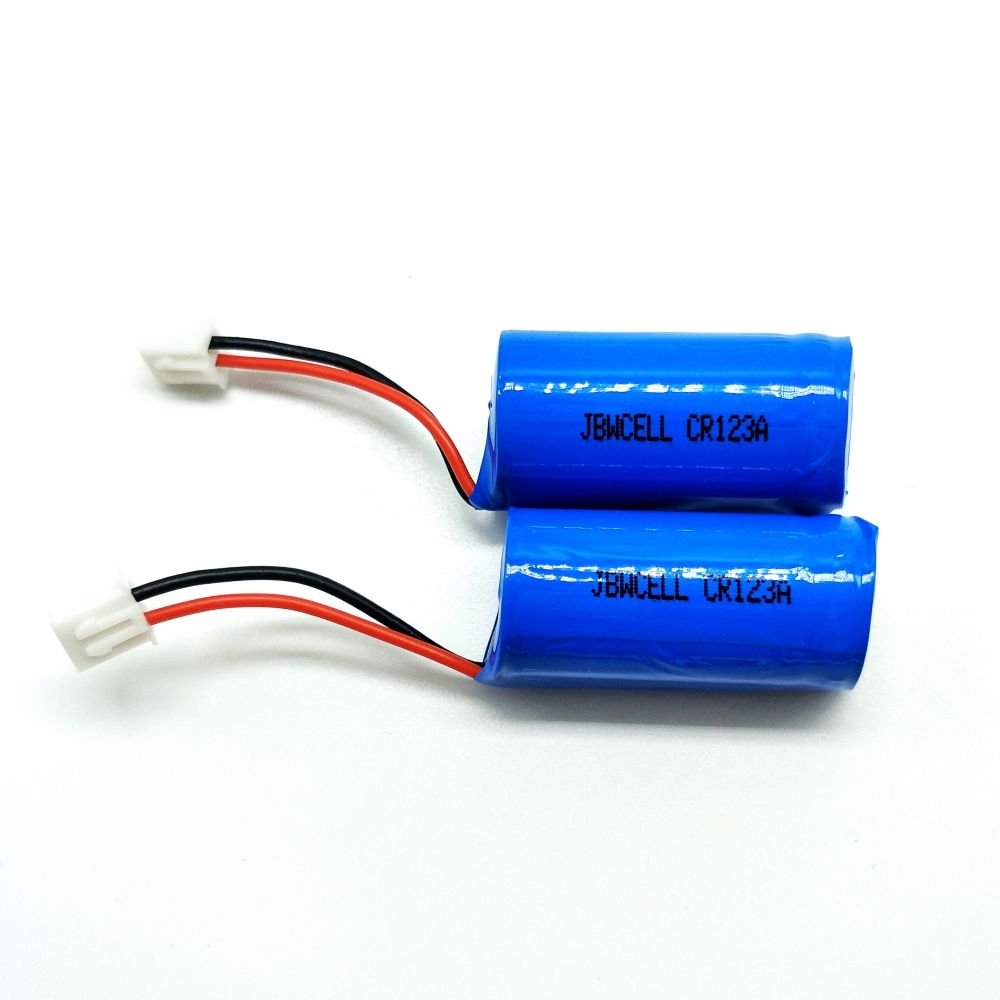 CR123A 3V 1500mAh Lithium Primary Battery with Wire