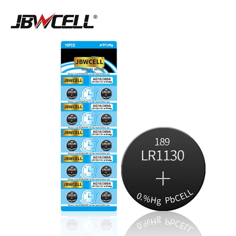 1.5v Lr1130 Ag10 Zinc Manganese Button Cell Battery