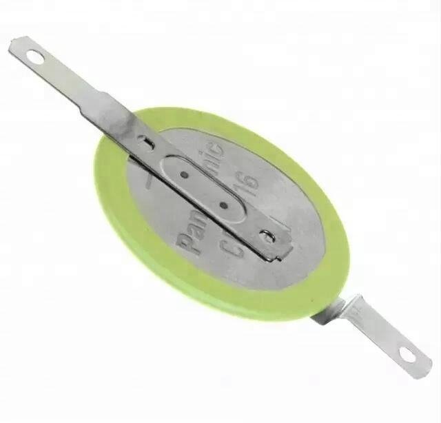 CR2016 Lithium Battery with Solder SMT Pins Tabs 3V 80mAh for Toys Remote Control & Consumer Electronics