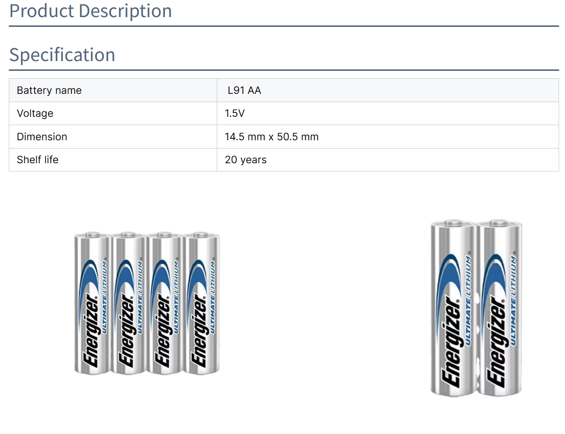 For Energizer L91 Ultimate AA 1.5V 2500mAh/4000mAh 3600mAh LiFeS2 Cylindrical Primary Lithium Battery Alkaline Type for Toys